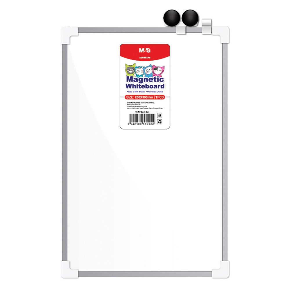 PIZARRA BLANCA M&amp;G MAGNETICA 25 X 35CM.