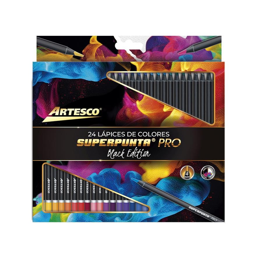 LAPICES ARTESCO SUPER PUNTA  X 24 COLORES