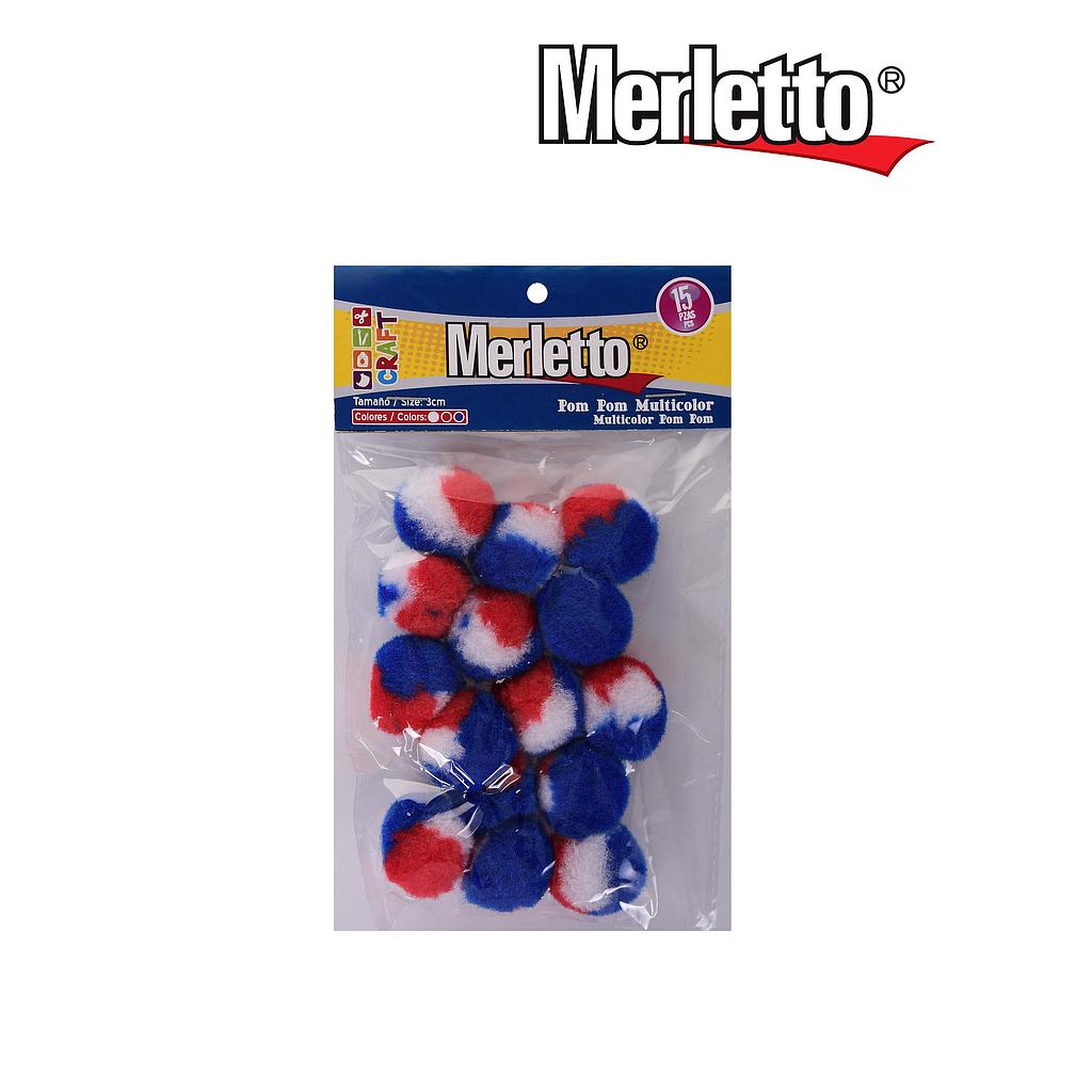 POM POM MERLETTO 3CM. X 15 UNIDADES