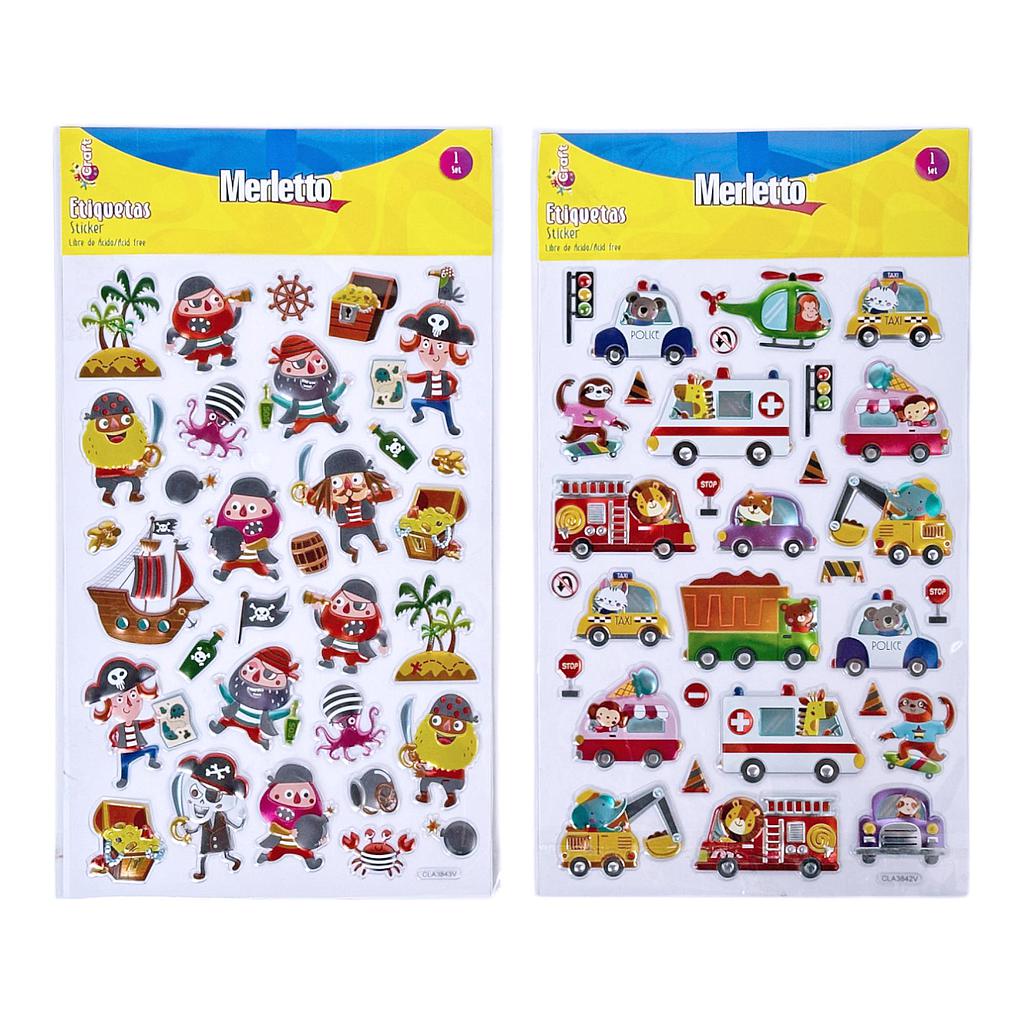 STICKER MERLETTO SURTIDOS