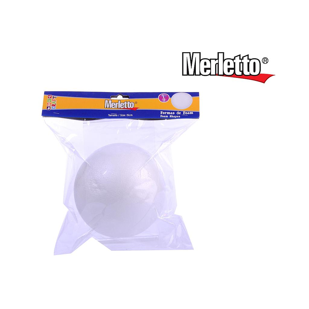 ESFERA DE TERGOPOL MERLETTO 15CM. X 1