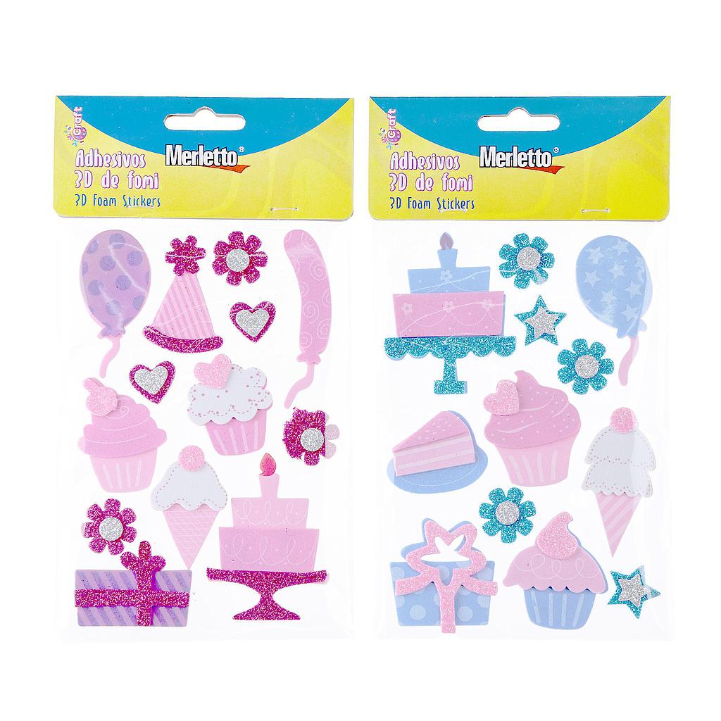 STICKER FOMI MERLETTO 3D FIESTA