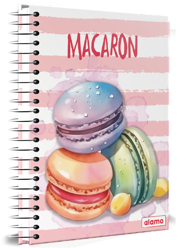 CUADERNOLA ALAMO CANDY TAPA DURA 200 HOJAS 19 X 27CM.