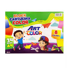 BLOCK CARTULINA A4 NENE COLOR 150 GR. X 24 HOJAS