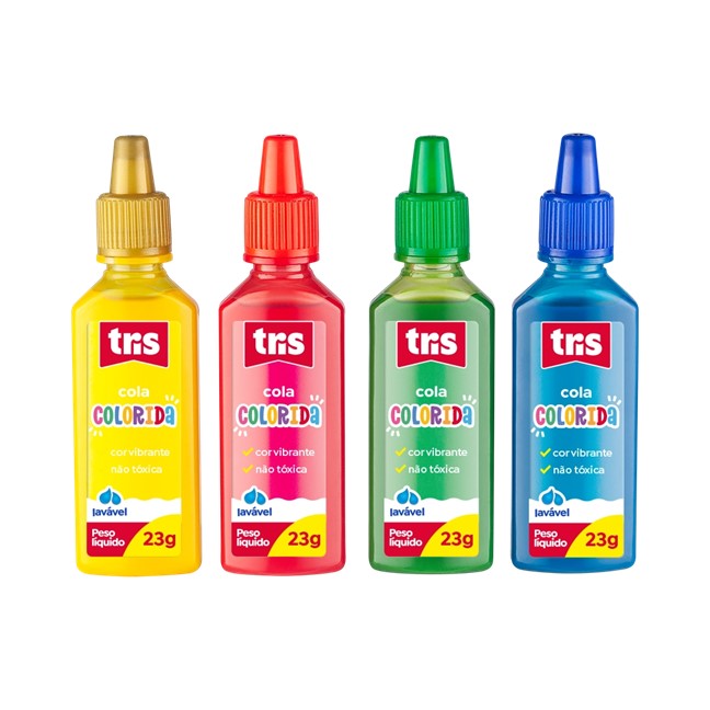 COLA VINILICA TRIS COLOR 23GR.