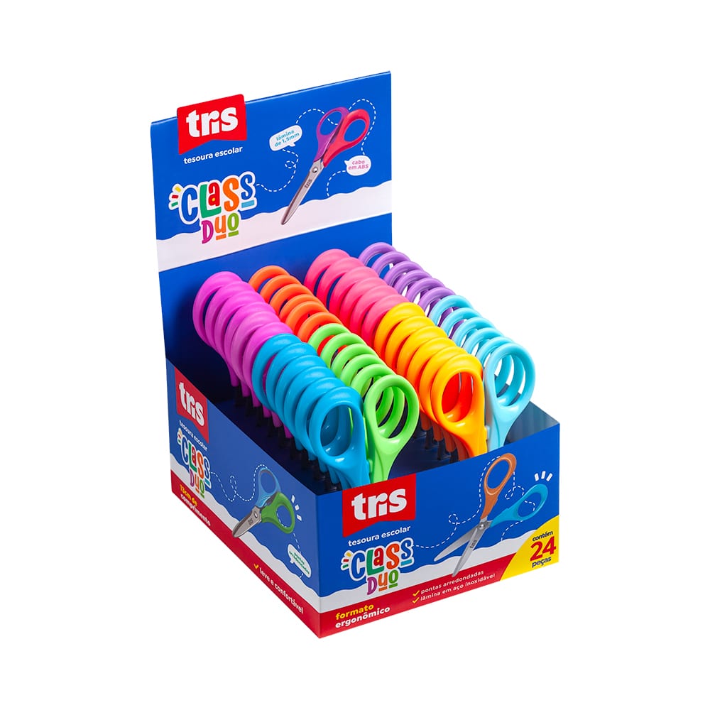 TIJERA ESCOLAR TRIS DUO 13CM