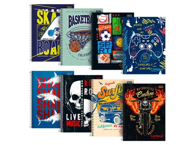 CUADERNOLA TILIBRA ACTION TAPA DURA 96 HOJAS PAQ. X 4