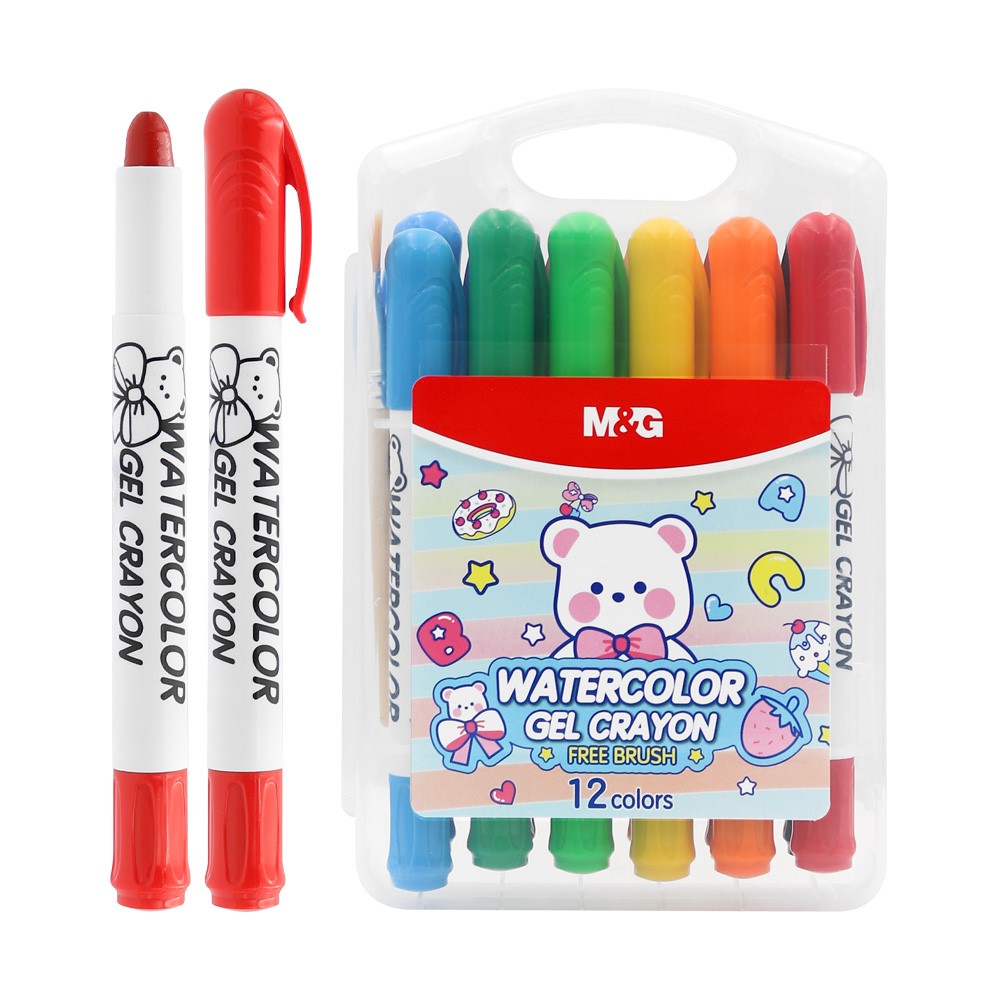 CRAYOLAS M&amp;G GEL LAVABLE X 12 COLORES