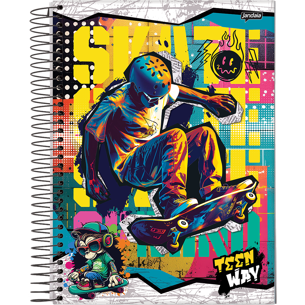 CUADERNO JANDAIA TEEN WAY TAPA DURA 14 X 20CM. 96 HOJAS