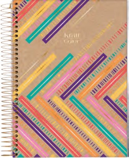 CUADERNOLA JANDAIA KRAFT COLOR TAPA DURA 20 X 27CM. 160 HOJAS