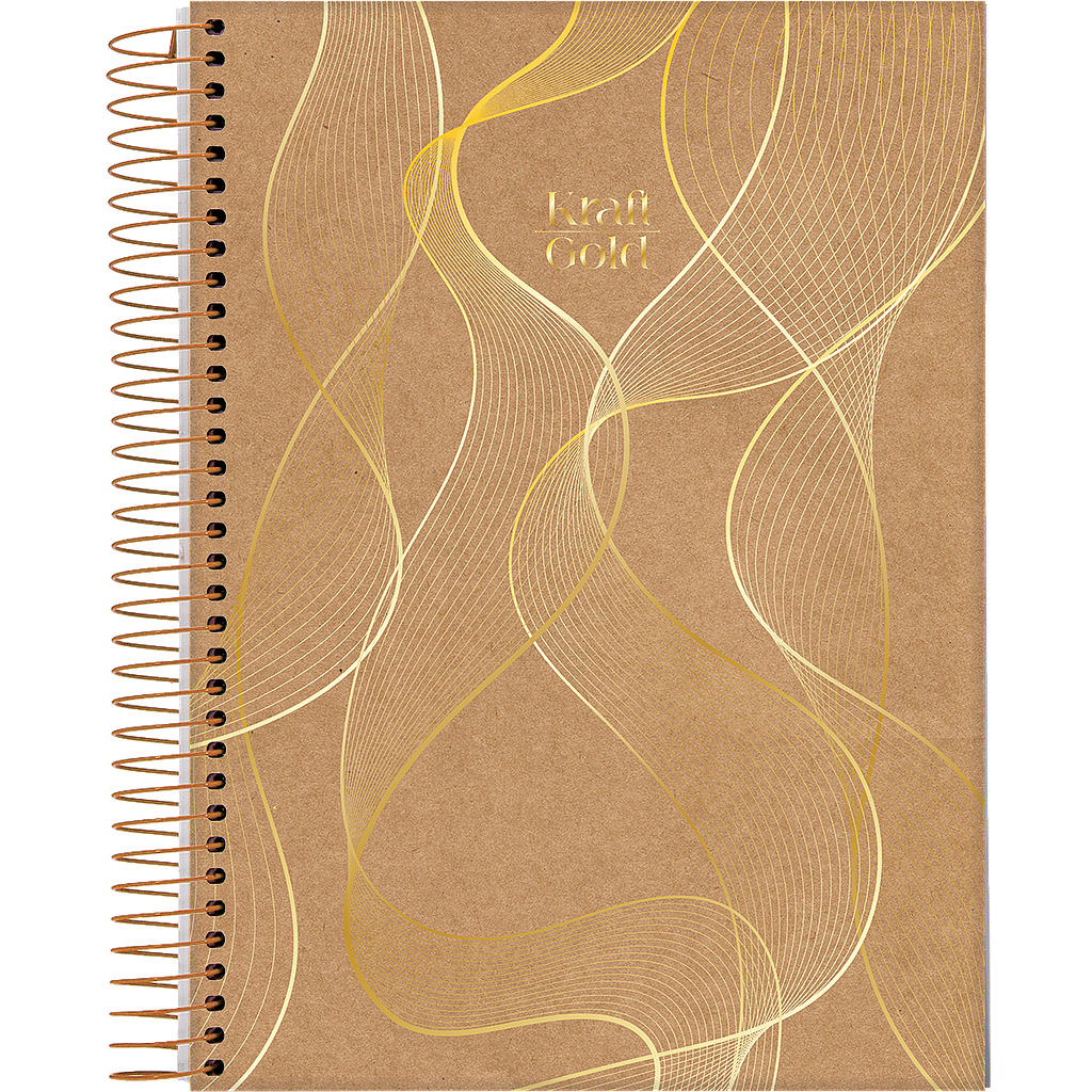 CUADERNOLA JANDAIA KRAFT GOLD TAPA DURA 20 X 27CM. 80 HOJAS