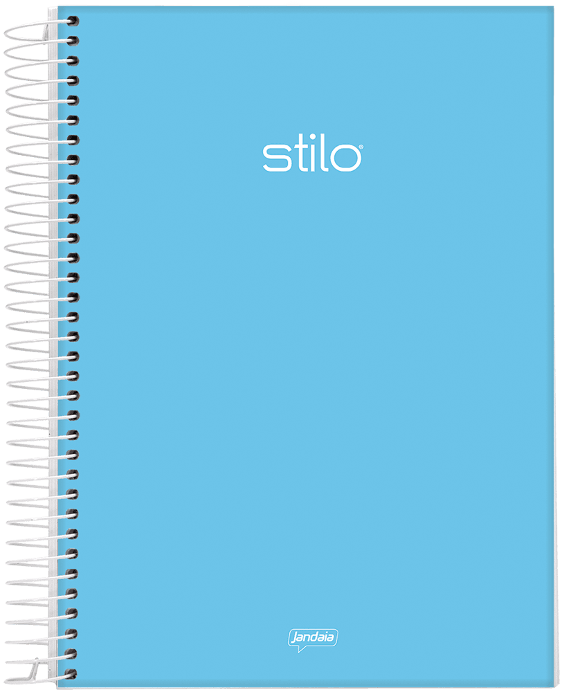CUADERNOLA JANDAIA STILO CELESTE TAPA DURA 20 X 27CM. 160 HOJAS
