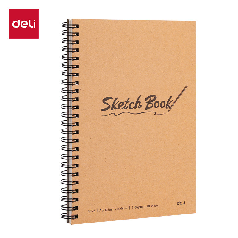 SKETCH BOOK DELI A5 110GR. 40 HOJAS