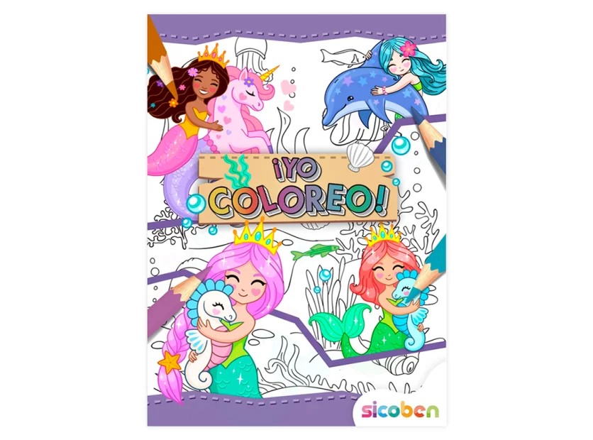LIBRO DE COLOREAR SICOBEN SIRENAS