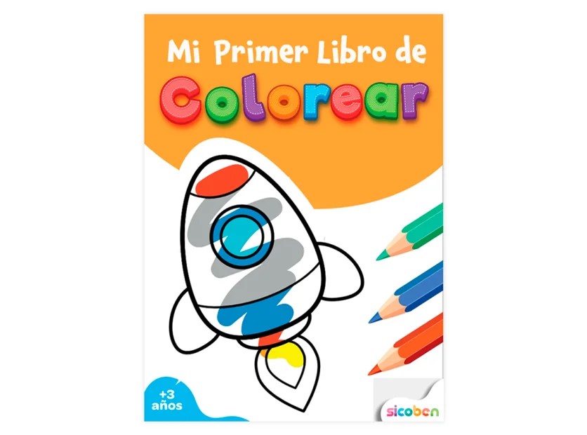 LIBRO DE COLOREAR SICOBEN COHETE