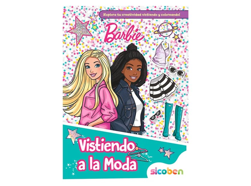 LIBRO DE COLOREAR SICOBEN A LA MODA TAPA AZUL