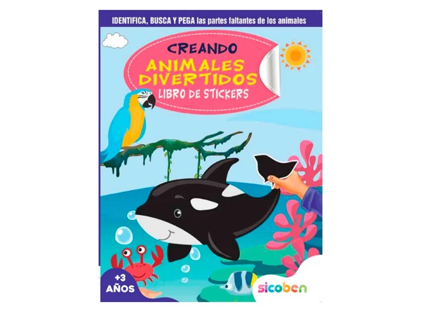 LIBRO DE ACTIVIDADES SICOBEN STICKERS BALLENA