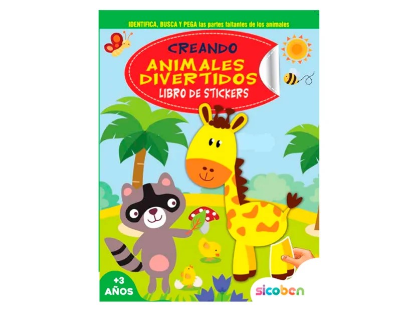 LIBRO DE ACTIVIDADES SICOBEN STICKERS JIRAFA