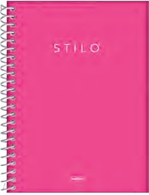 CUADERNOLA JANDAIA STILO NEON FUCSIA TAPA DURA 20 X 27CM. 80 HOJAS