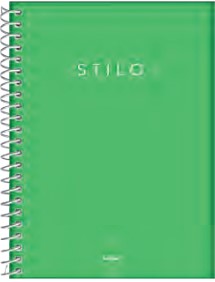 CUADERNOLA JANDAIA STILO NEON VERDE TAPA DURA 20 X 27CM. 80 HOJAS