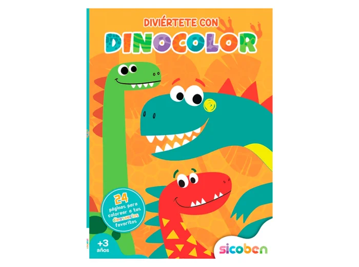 LIBRO DE COLOREAR SICOBEN DINOSAURIOS 1