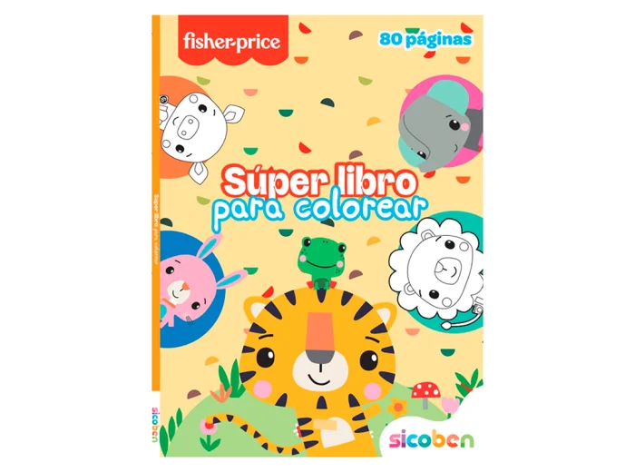 LIBRO DE COLOREAR SICOBEN FISHER PRICE 1