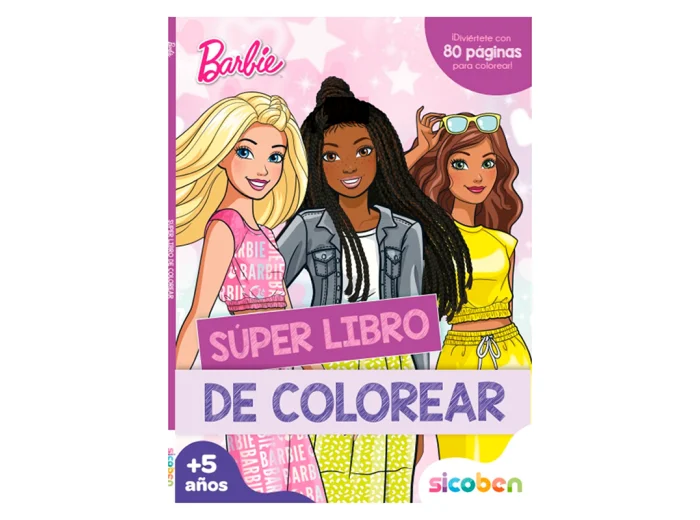 LIBRO DE COLOREAR SICOBEN SUPER LIBRO BARBIE