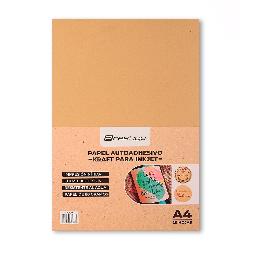 PAPEL ADHESIVO KRAFT A4 PRESTIGE X 20HOJAS