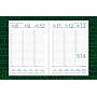 AGENDA ABZ CLASSIC SEMANAL C/ESPIRAL Nº 211R  13 X 19 CM.