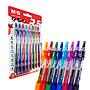 BOLIGRAFO M&G R5 GEL RETRACTIL 0.7 X 8 COLORES