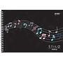 CUADERNO JANDAIA STILO MUSICA PENTAGRAMADO TAPA DURA 14X21CM. 80 HOJAS